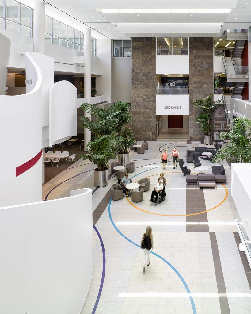 Atrium inside Womens College Hospital